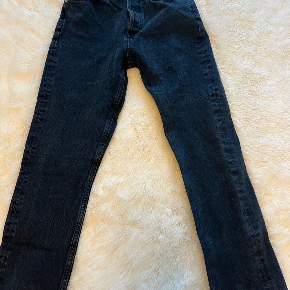Agolde Dark Blue Denim Jeans